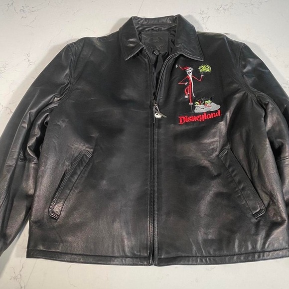 Disneyland Nightmare Before Christmas Leather Jacket XL Limited Edition of 200 - Picture 1 of 8